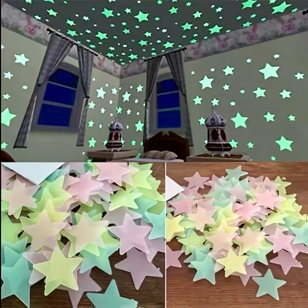 Glow-In-The-Dark Stars 100pcs